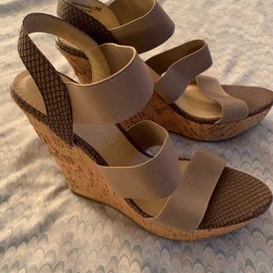 Chinese Laundry wedge sandals. Worn one time